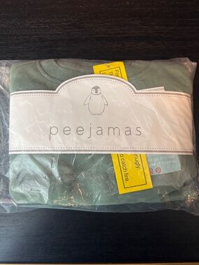 Peejamas Kids Sage Green Pajama Set - Bedwetting, Potty Training Sleepwear